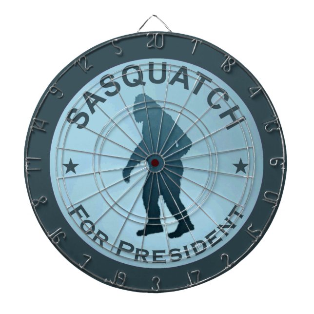 Sasquatch For President Dartboard (Front)