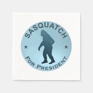 Sasquatch For President Napkin
