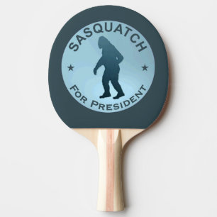 Sasquatch For President Ping Pong Paddle