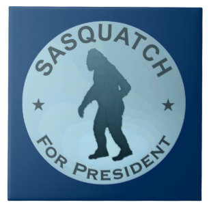 Sasquatch For President Tile