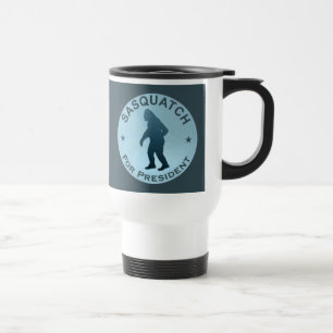 Sasquatch For President Travel Mug