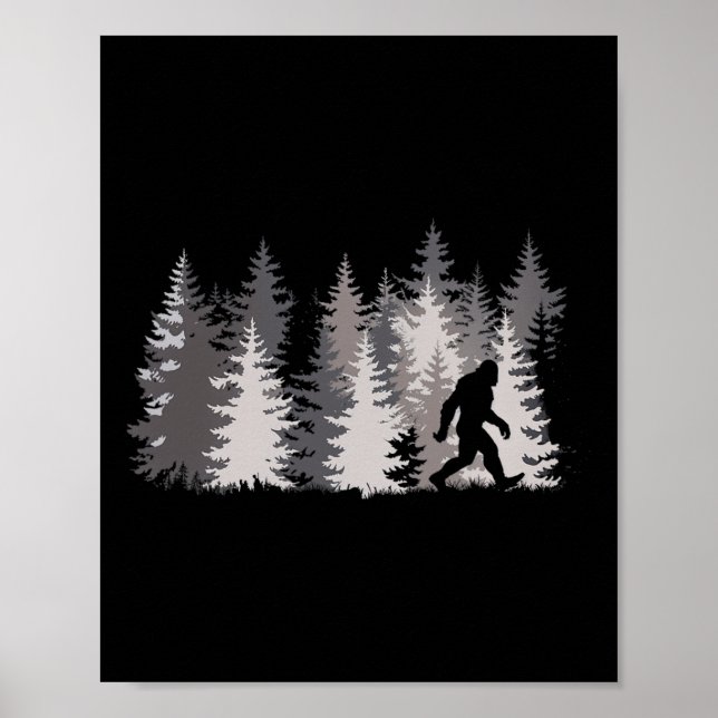 Sasquatch Forest Legend Nature  Poster (Front)