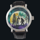 Sasquatch Full moon on the Mountain Watch<br><div class="desc">Sasquatch walking in woods,  full moon

AI Generated art by minx267</div>