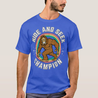 Sasquatch Funny Bigfoot Hide And Seek Champion Big T-Shirt