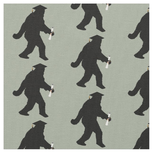 Sasquatch Graduation Fabric (Close Up)