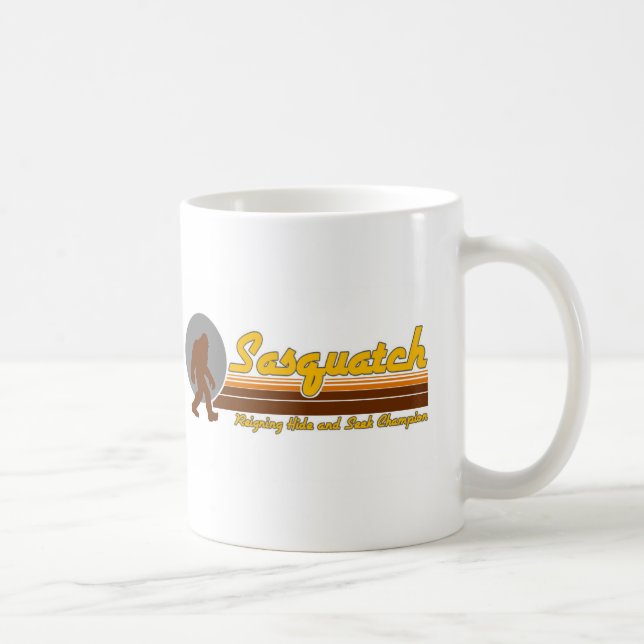Sasquatch Hide and Seek Champion Mug (Right)