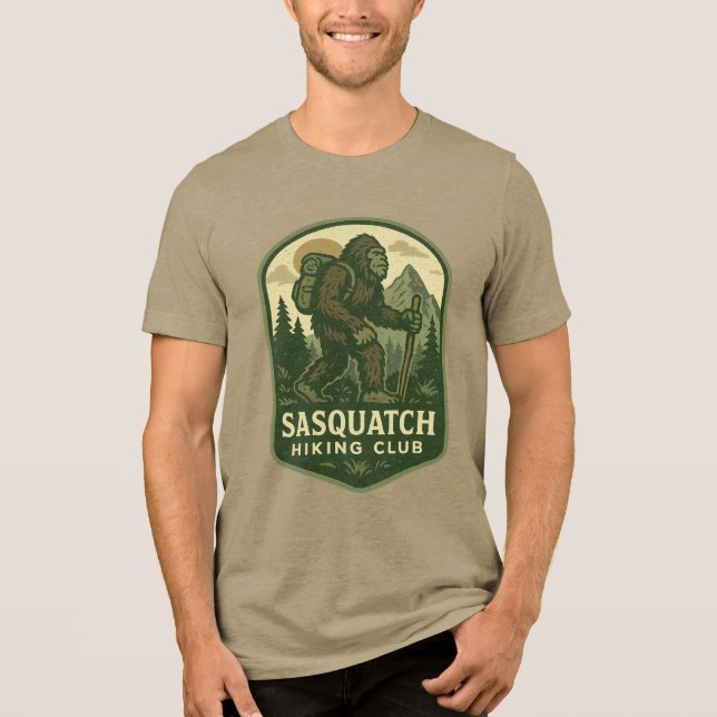 Sasquatch Hiking Club Tri-Blend Shirt (Front)