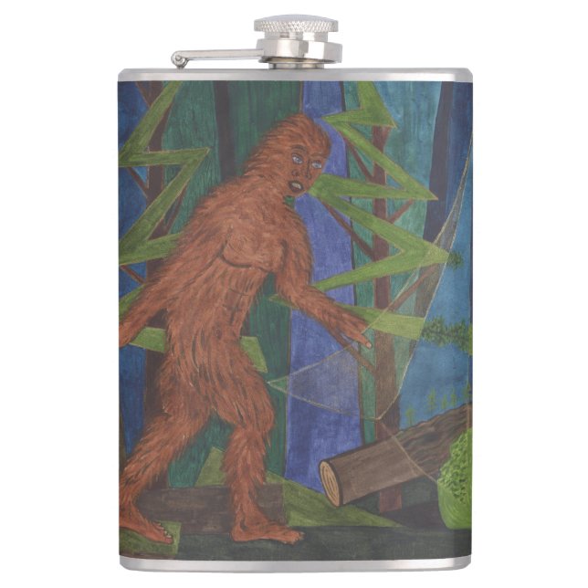Sasquatch Hip Flask (Front)