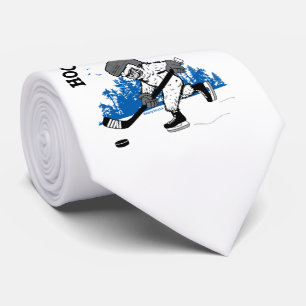 Sasquatch Hockey Legend Bigfoot Tie