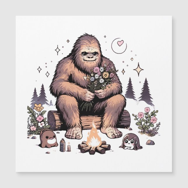 Sasquatch Holding Flowers (Front)