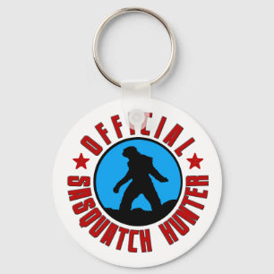 Sasquatch Hunter Keychain with Bigfoot.