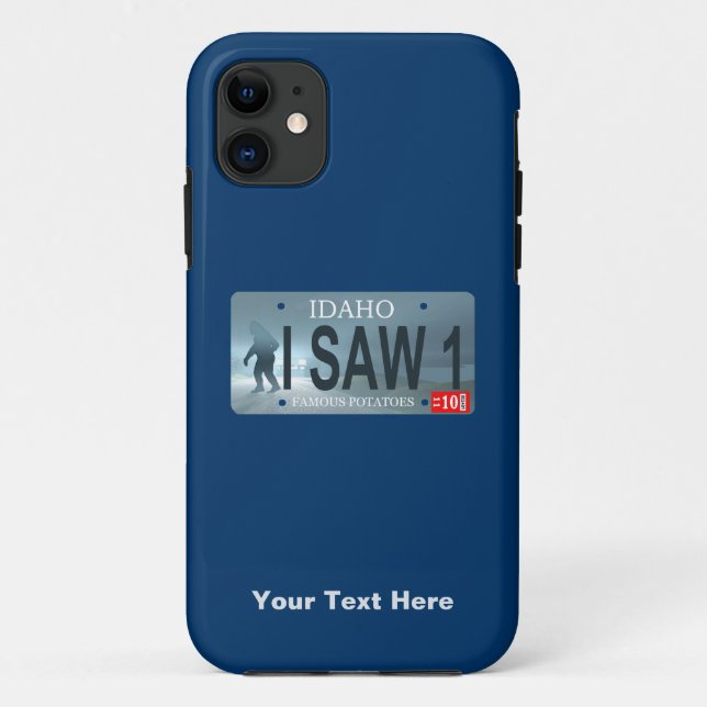 Sasquatch License Plate Case-Mate iPhone Case (Back)