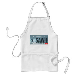 Sasquatch License Plate Standard Apron