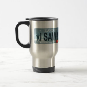 Sasquatch License Plate Travel Mug