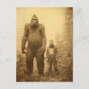 Sasquatch Lumberjack Postcard