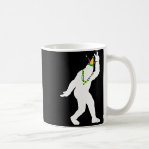 Sasquatch masquerade mardi gras bigfoot believer coffee mug