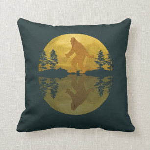 Sasquatch Moon Pillow