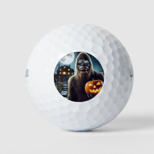 Sasquatch on Halloween Golf Balls