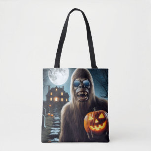 Sasquatch on Halloween Tote Bag