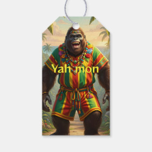 sasquatch on vacation Gift Tag