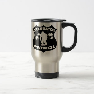 Sasquatch Patrol Forest Badge Travel Mug