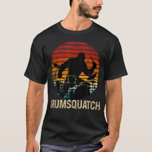 Sasquatch Playing Drums Bigfoot Drummer Music Musi T-Shirt