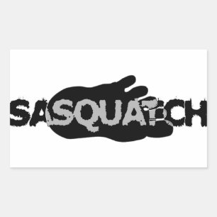 Sasquatch Rectangular Sticker