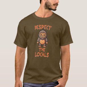 Sasquatch Respect T-shirt, Bigfoot Tee, Pacific NW T-Shirt