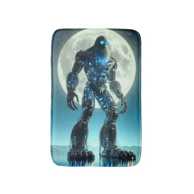 Sasquatch Robot Bath Mat (Front Vertical)