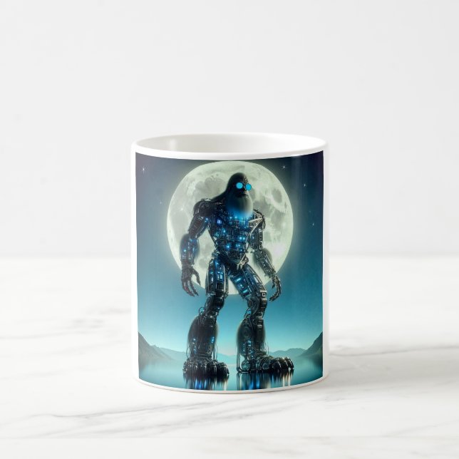 Sasquatch Robot Coffee Mug (Center)