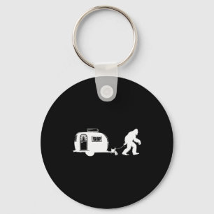 Sasquatch Rv Motorhome Camng Bigfoot Campervan Fun Key Ring