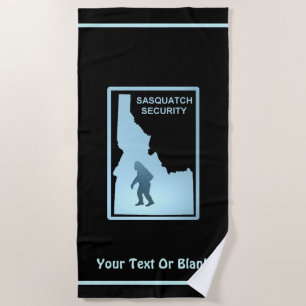 Sasquatch Security - Idaho Beach Towel