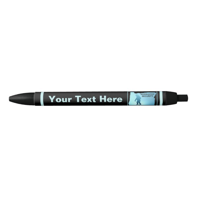 Sasquatch Security - Oregon Black Ink Pen (Front)