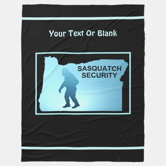 Sasquatch Security - Oregon Fleece Blanket (Front)