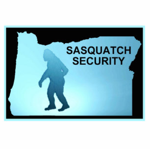 Sasquatch Security - Oregon Photo Sculpture Magnet