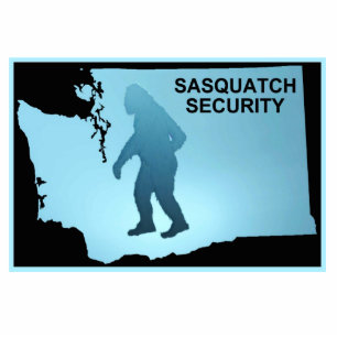 Sasquatch Security - Washington Photo Sculpture Magnet