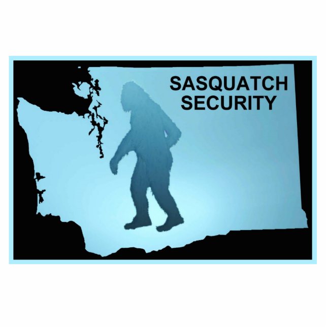 Sasquatch Security - Washington Photo Sculpture Magnet (Front)