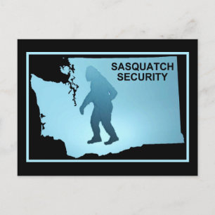 Sasquatch Security - Washington Postcard