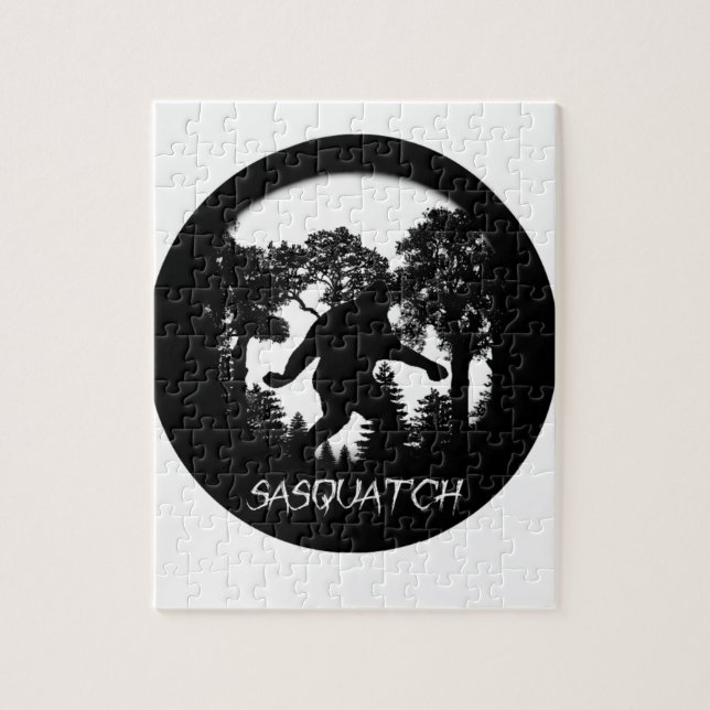 Sasquatch Silhouette Jigsaw Puzzle (Vertical)