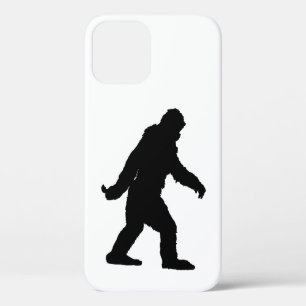 Sasquatch Silhouette on Carbon Fibre decor iPhone 12 Pro Case