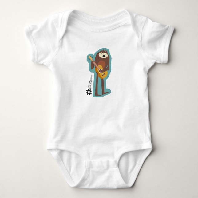 Sasquatch Spokane Public Library Baby Bodysuit (Front)
