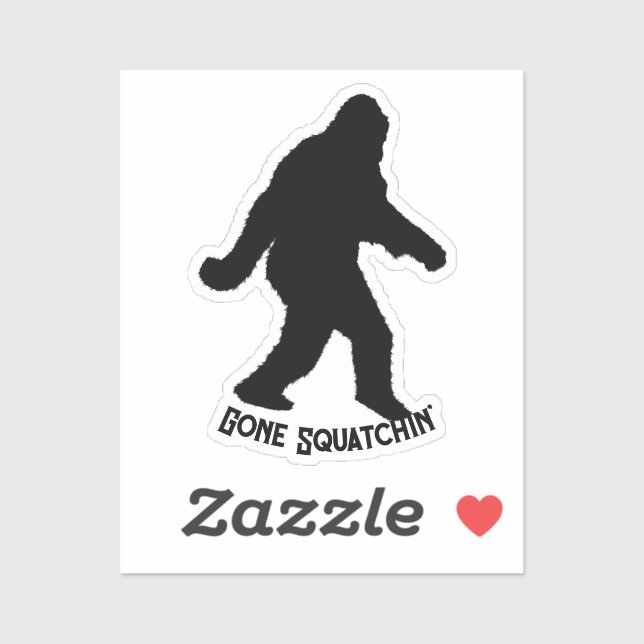 Sasquatch Squatchin' Silhouette (Sheet)