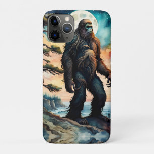 Sasquatch Standing on Ridge overlooking the Ocean iPhone 11 Pro Case