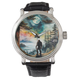 Sasquatch Standing on Ridge overlooking the Ocean Watch