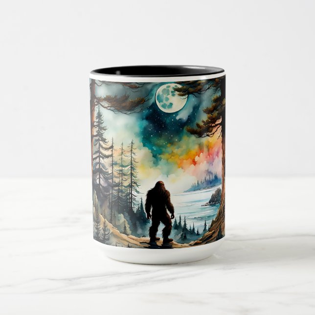 Sasquatch Surveys His Land and the Ocean Mug (Center)