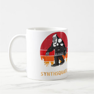 Sasquatch Synthesizer Dj Mixer Synth Synthsquatch Coffee Mug