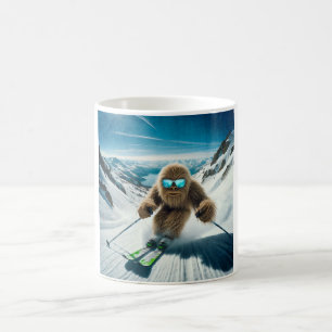 Sasquatch the Skier Coffee Mug