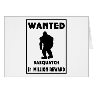 Sasquatch Wanted Poster