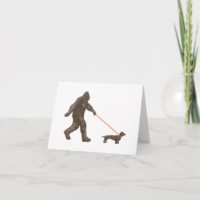 Sasquatch's Best Friend Card (Front)