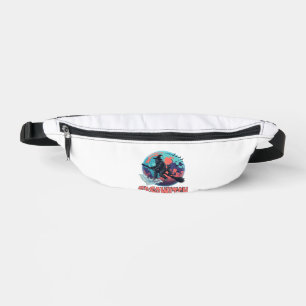 Sasqwitch Bigfoot Witch Broom Black Cat Moon Hallo Bum Bags